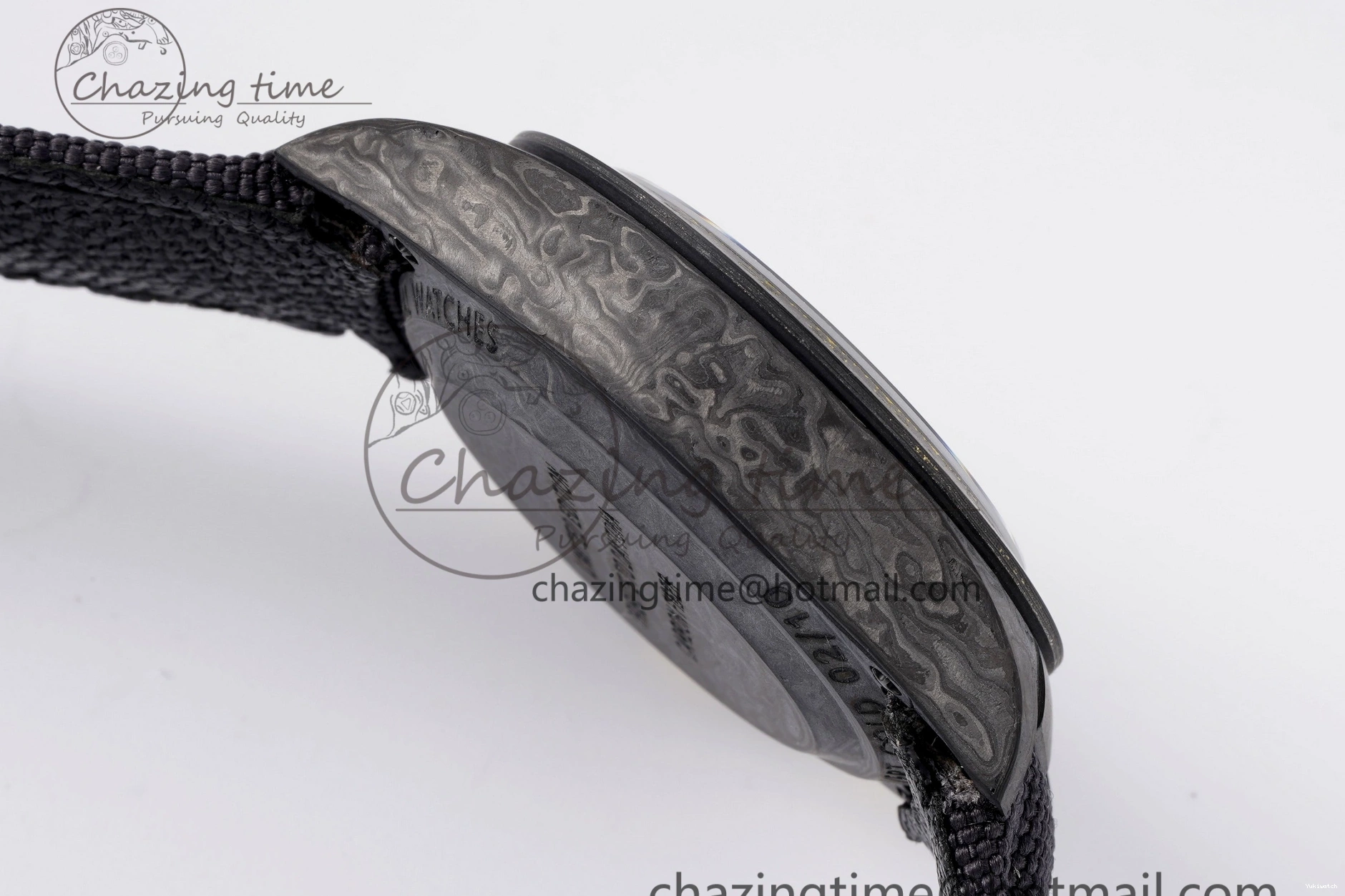 and Daytona Bezel Edition A7750 Black Gold DIWF Nylon Case DIW Carbon Black on Strap Dial 0117